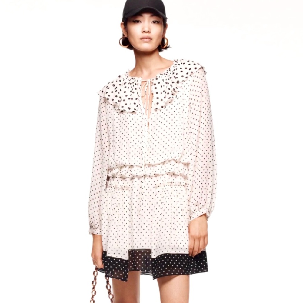 Zara chiffon mini dress - L - Studio Collection - New with Tag